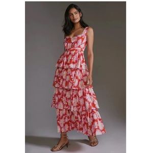 Anthropologie / Vineet Bahl Tiered Ruffle Maxi Dress
 - NWOT - Size 10